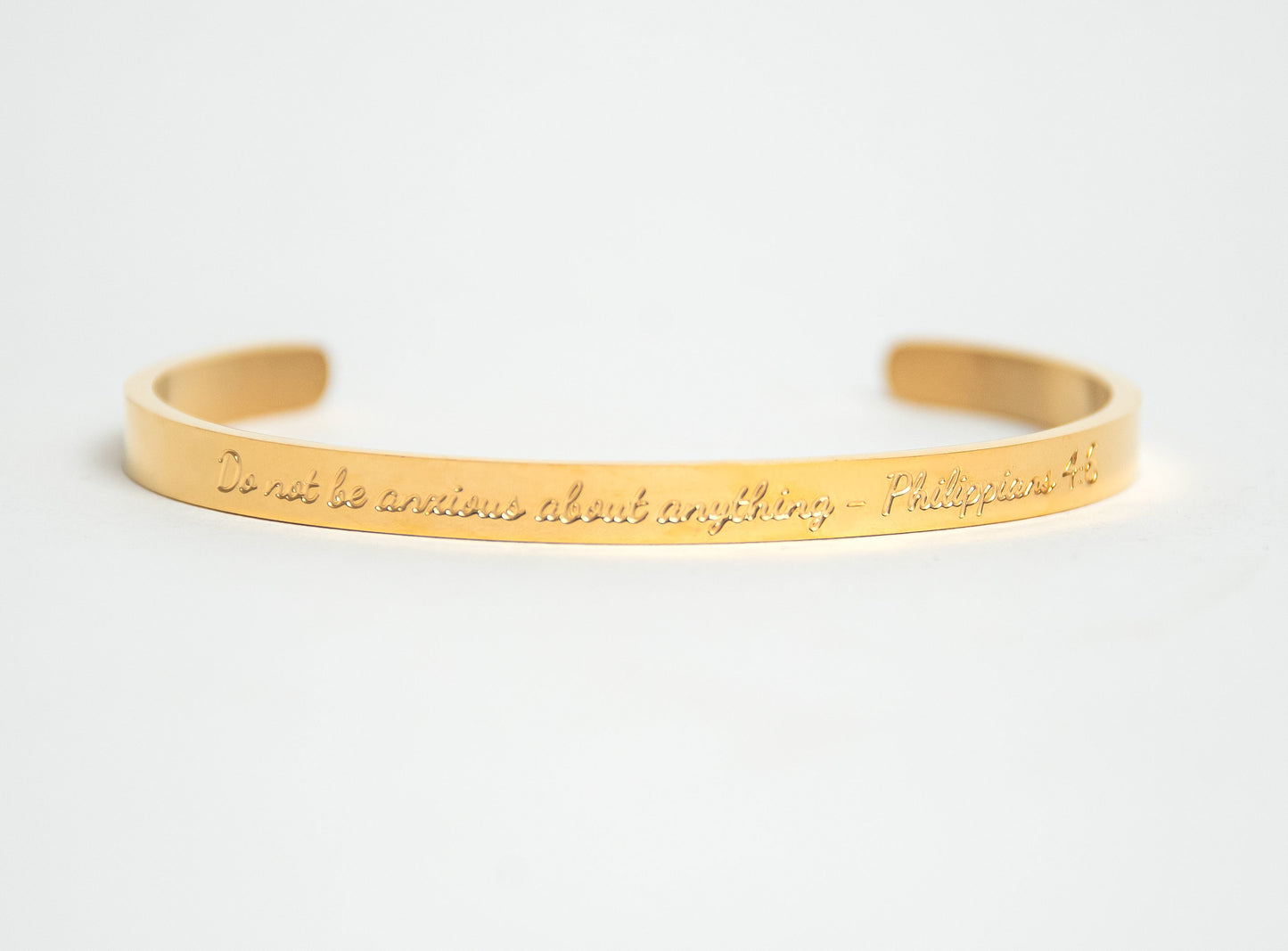 Phil 4:6-7 Cuff Bracelet