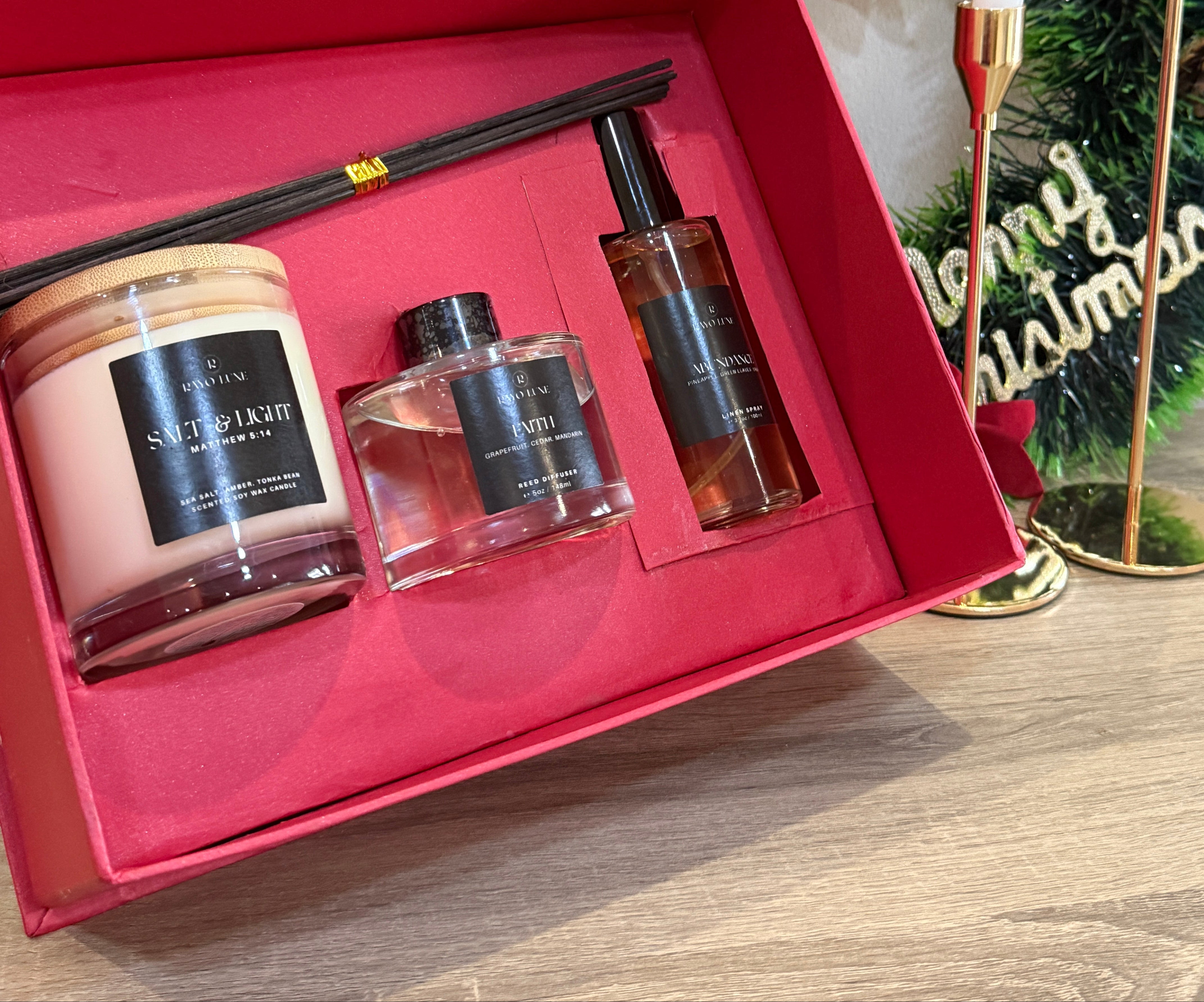 Divine Set with Linen Spray – Rayo Luxe