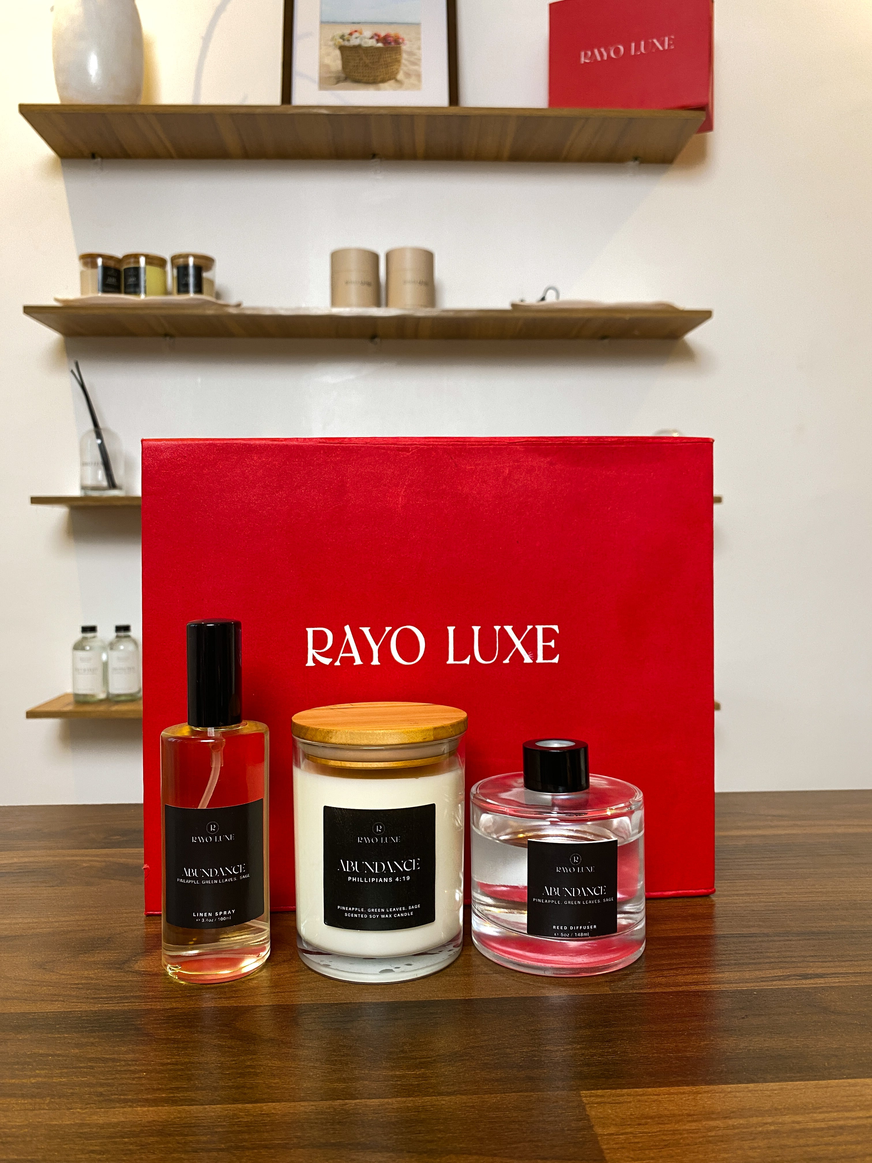 Divine Set with Linen Spray – Rayo Luxe