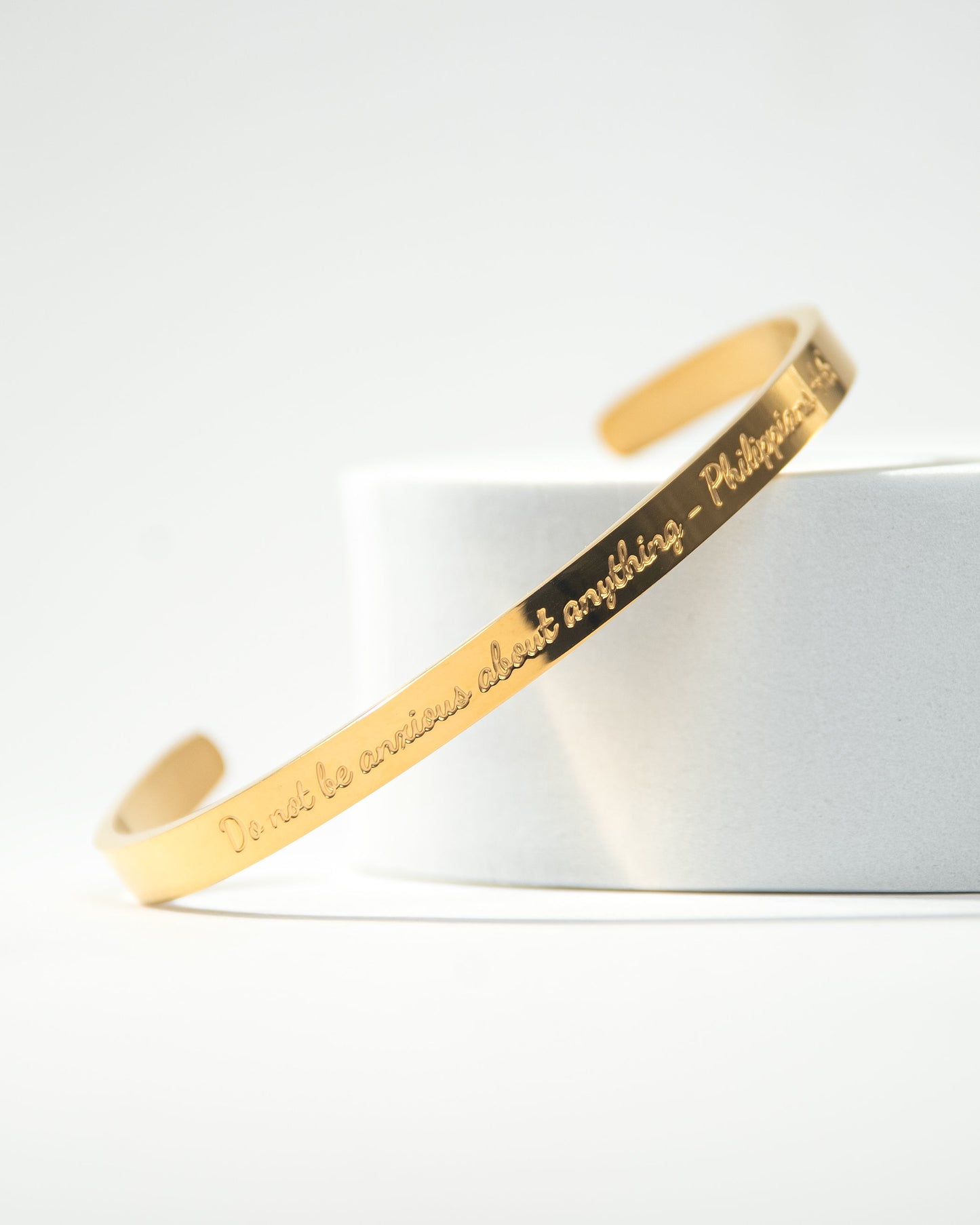 Phil 4:6-7 Cuff Bracelet
