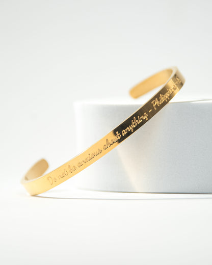 Phil 4:6-7 Cuff Bracelet
