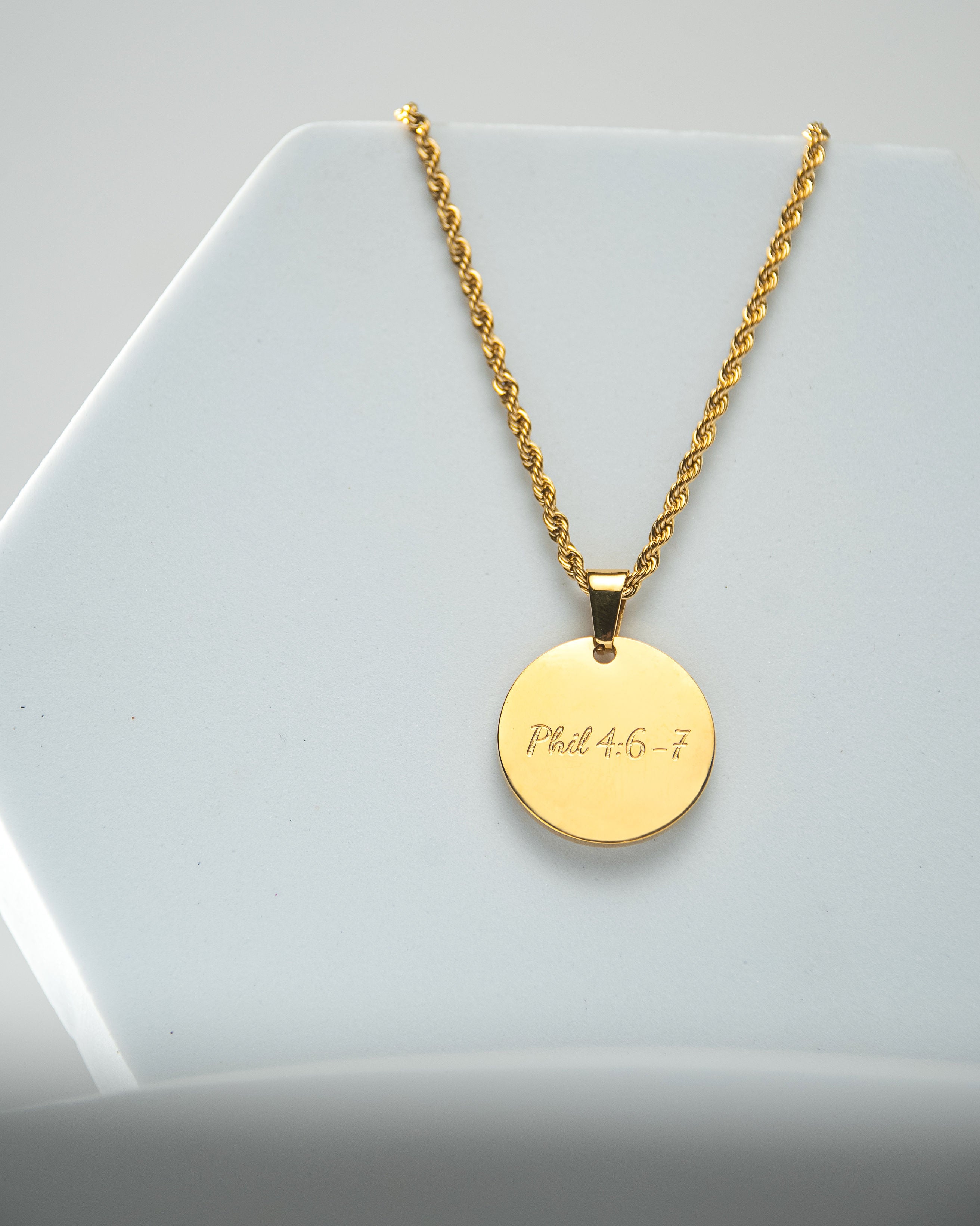 "Phil 4:6-7" Necklace