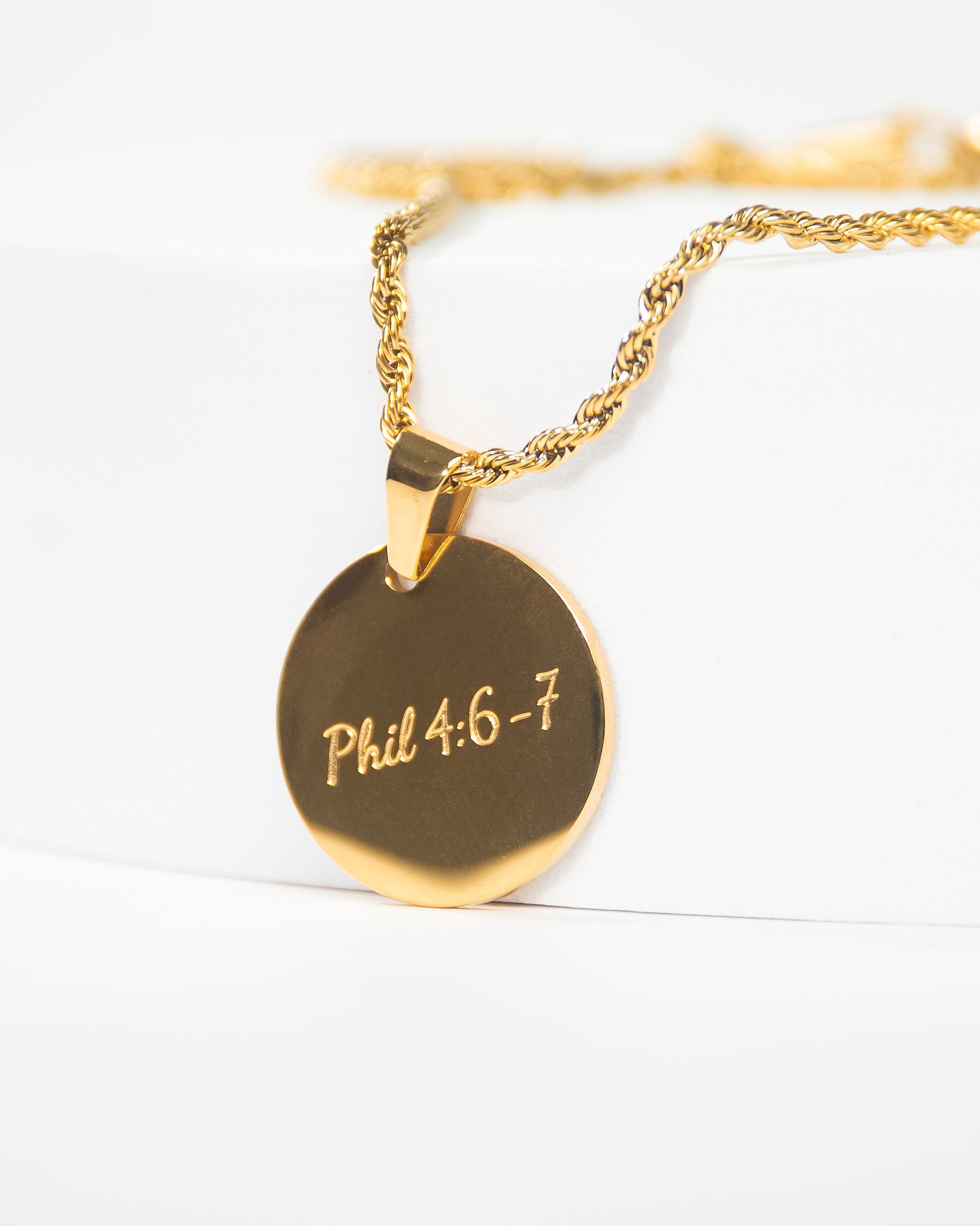 "Phil 4:6-7" Necklace