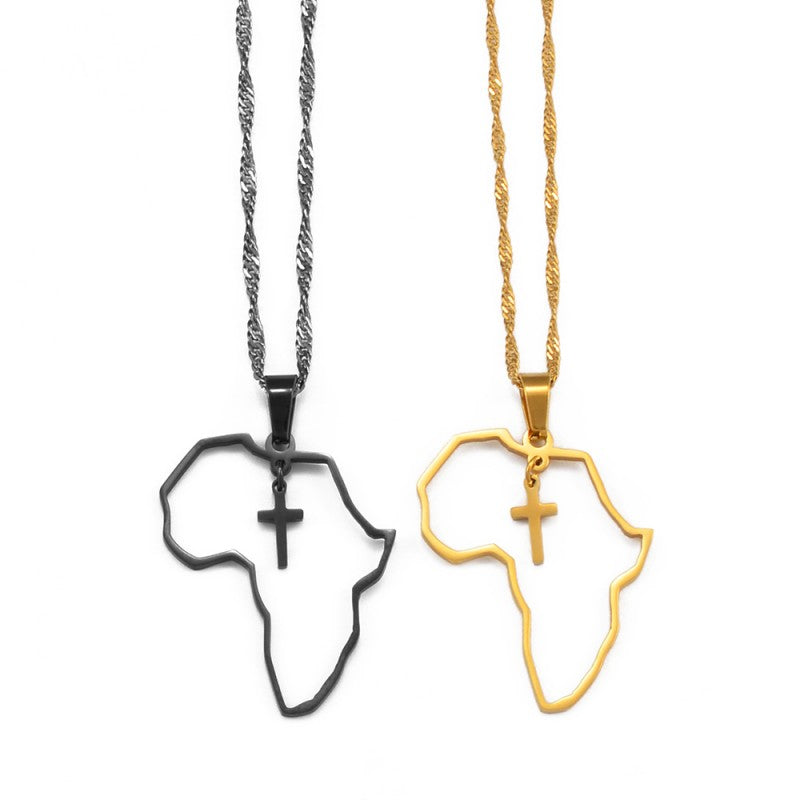 Africa x Cross Necklace