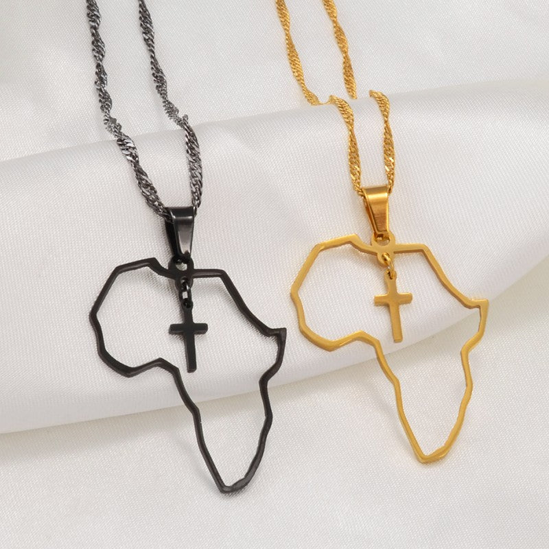 Africa x Cross Necklace