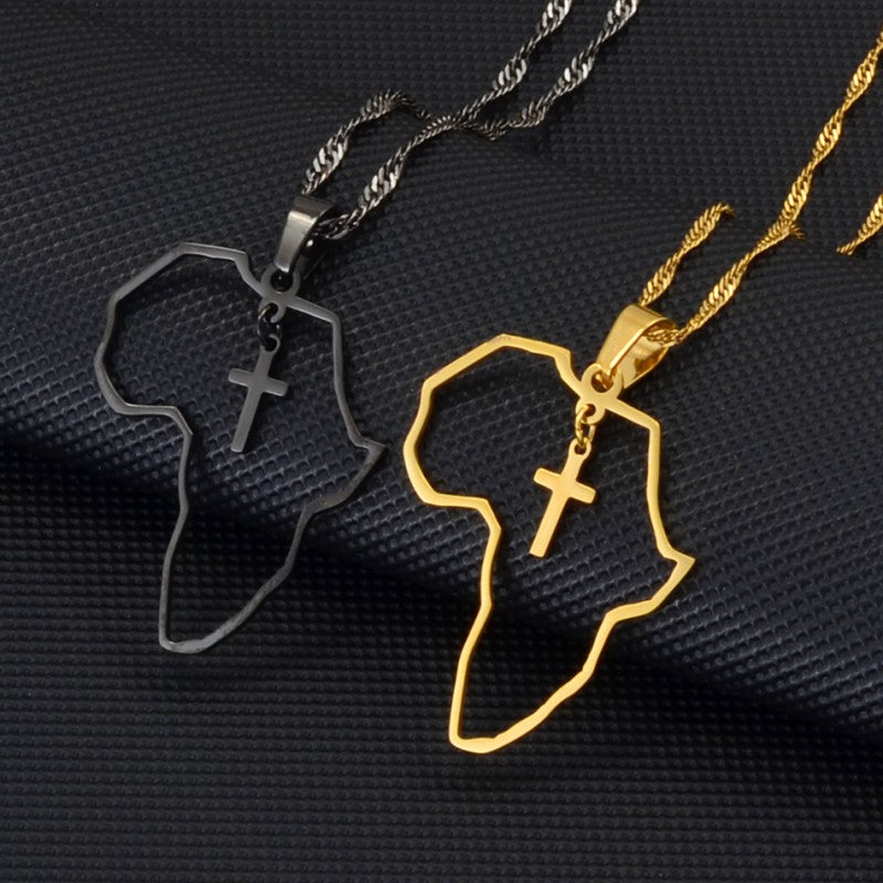 Africa x Cross Necklace