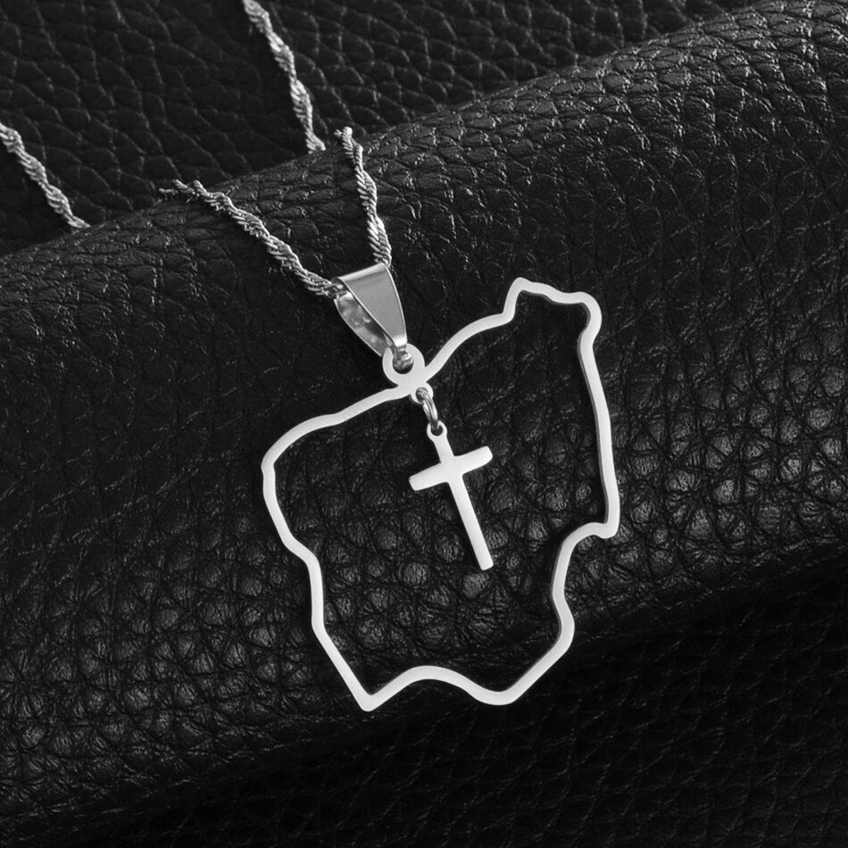 Nigeria x Cross Necklace